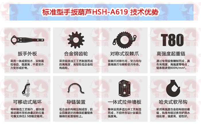 标准型手扳91麻豆产精品久久久久久夏晴子HSH-A619 技术优势